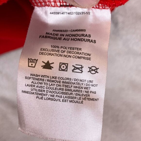 Nike Men's Hoodie Sweatshirt M Dri-Fit Standard Fit Red Polyester Pullover - Picture 8 of 13